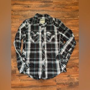 Men's BKE Plaid Button Up Shirt